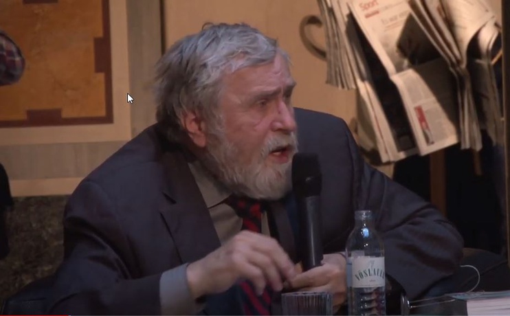 Youtube-Screenshot: 
Vortrag Friedrich Kurrent: Adolf Loos und Josef Hoffmann - Wiederentdeckung (2015)