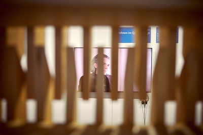 Ausstellungsansicht des Baukulturpreises der Hypo Vorarlberg 2025 | Foto © vai