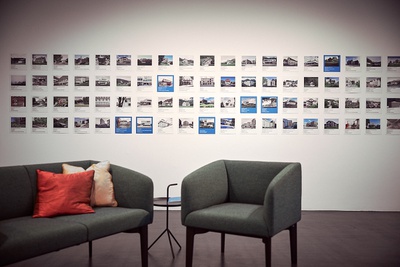 Ausstellungsansicht des Baukulturpreises der Hypo Vorarlberg 2025 | Foto © vai