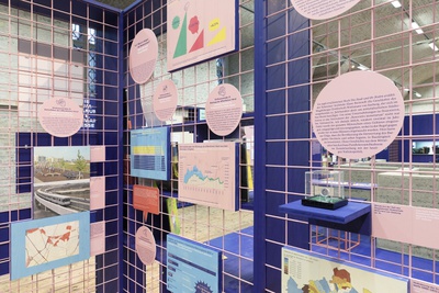 Ausstellungsansicht "Boden für Alle", Architekturzentrum Wien