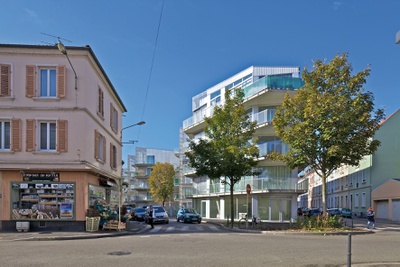 Sozialer Wohnbau, 59 Wohnungen, Jardins Neppert, Mulhouse, 2009 – 2014 & 2015 – © Courtesy Philippe Ruault Sozialer Wohnbau, 59 Wohnungen, Jardins Neppert, Mulhouse, 2009 – 2014 & 2015