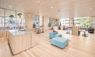 2 - Bildungscampus Nüziders, Innenaufnahme | Bauherrschaft: Gemeinde Nüziders | Architektur: Fink Thurnher Architekten