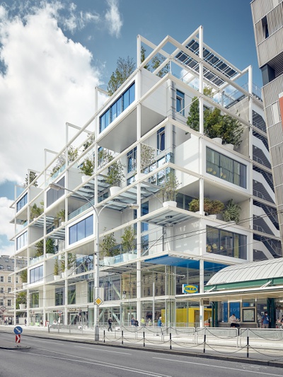 4 - IKEA Wien Westbahnhof | Bauherrschaft: IKEA Einrichtungen Handels-GmbH, Projektleiterin Sandra Sindler-Larsson | Architektur: querkraft architekten, Wien