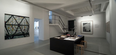 Blick in die Ausstellung "Klaus Kinold: Hans Döllgast und Rudolf Schwarz" im aut