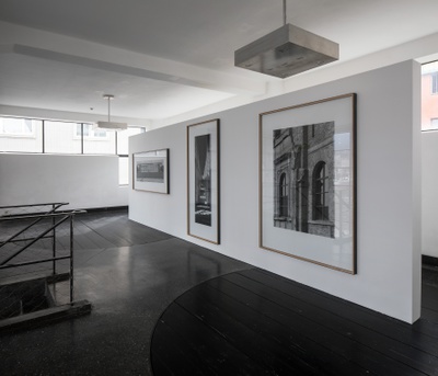 Blick in die Ausstellung "Klaus Kinold: Hans Döllgast und Rudolf Schwarz" im aut