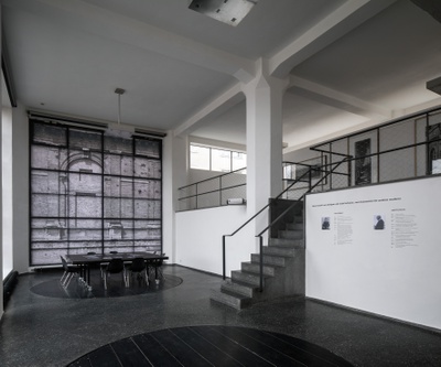 Blick in die Ausstellung "Klaus Kinold: Hans Döllgast und Rudolf Schwarz" im aut