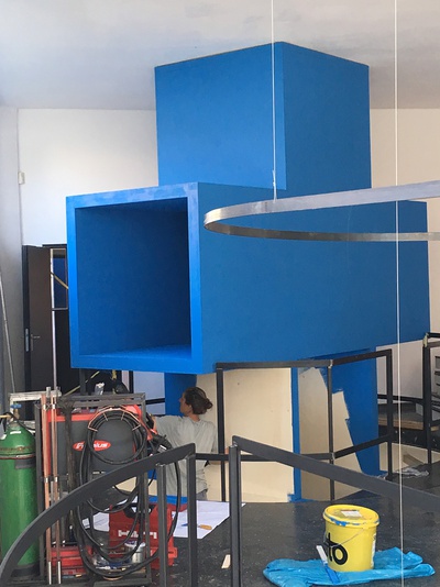 Ausstellungsaufbau "The Language of MVRDV"