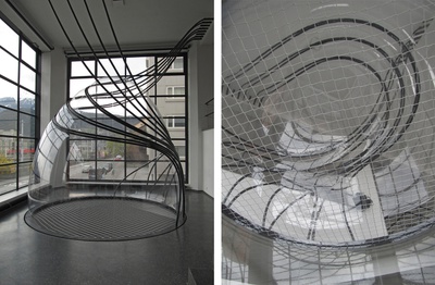 „In Situ“-Work by Ursula Klein und ­Valentine Troi for the exhibition 
„Splined Spheres“, 2013
