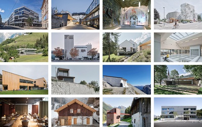 Die 16 zur "Auszeichnung des Landes Tirol für Neues Bauen 2022" nominierten Projekte Die 16 zur "Auszeichnung des Landes Tirol für Neues Bauen 2022" nominierten Projekte