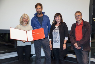 Anerkennung des Landes Tirol für "Ein schmales Haus, Absam"