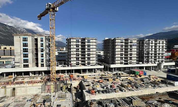 Wohnanlage "Neue Mitte", Neu Rum, Baustelle