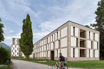 Wohnanlage "Am Zeughaus", Innsbruck, 2018 – 2022 (Architektur: ARGE HERTL.ARCHITEKTEN, reitter_architekten)