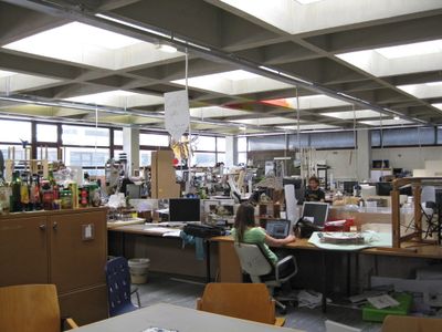Blick in den Zeichensaal der Architekturfakultät Innsbruck, Bildnachweis: © Judith Prossliner