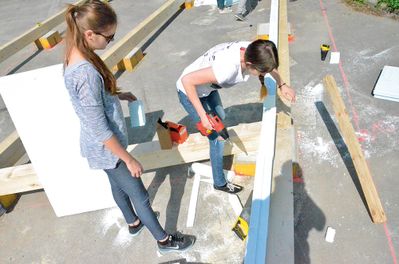 April bis Mai 2015: das bilding entsteht