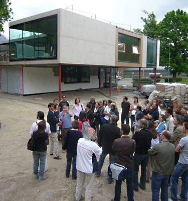 Architektur in Bewegung – Des Kaysers Garten. Führung durch den Schülerhort "Kaysergarten" mit Johannes Wiesflecker Foto © aut. architektur und tirol