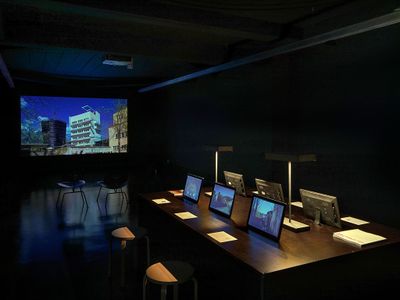 Blick in die Ausstellung "Über Lois Welzenbacher" im aut