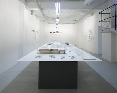 Blick in die Ausstellung "Álvaro Siza: Von der Linie zum Raum" im aut