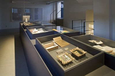 Blick in die Ausstellung "Reinhart Morscher: UND"