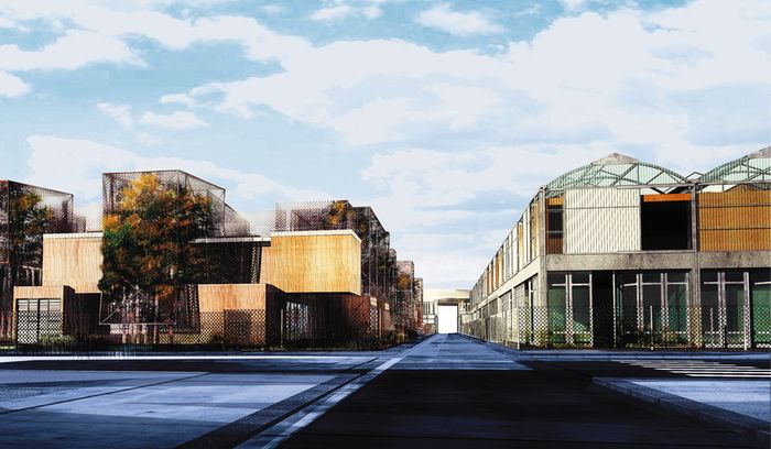 Visualisierung der Bauten von Duncan Lewis und Anne Lacaton & Jean Philippe Vassal
