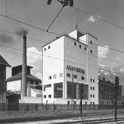 Sudhaus mit Kühlschiff, um 1931; Foto: Archiv Franz Peter Brasdauski