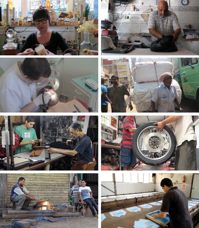Standbilder aus dem Projekt "Eine Einstellung zur Arbeit"