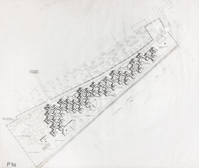 Gunter Wratzfeld, Jakob Albrecht, Eckhard Schulze-Fielitz, Achsiedlung, Bregenz, 1971–1982 Lageplan