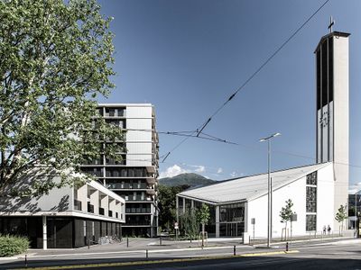Sozialpastorales Zentrum St. Paulus, Innsbruck, 2013 – 2017 (Architektur: Marte.Marte Architekten)
