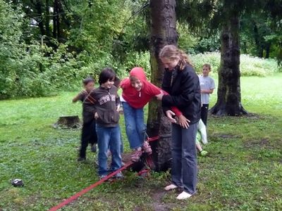 soak – Konzentration und Entspannung holten wir uns beim Üben auf der Slackline