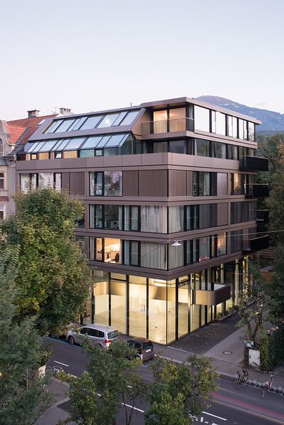 Stadthaus M11, Innsbruck, 2010 – 2015 (Architektur: Ohnmacht Flamm Architekten)