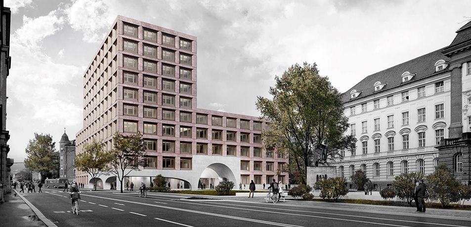 Lehr- und Bürogebäude der Universität Innsbruck, Visualisierung