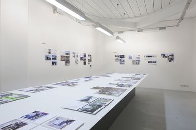 Blick in die Ausstellung "Neues Bauen in Tirol 2012"