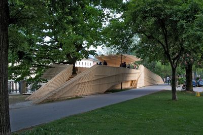 Plattform "... ich will an den Inn", gebaut von columbosnext im Auftrag von aut, 2008