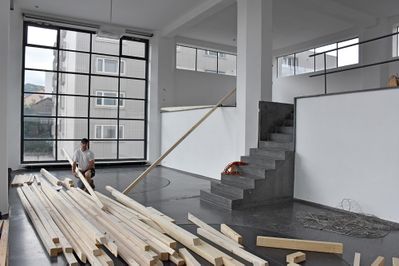 Ausstellungsaufbau - Tag 1