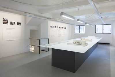 Blick in die Ausstellung "Álvaro Siza: Von der Linie zum Raum" im aut