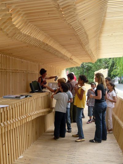 Die Plattform "... ich will an den Inn" ist der zentrale Ort der Architekturtage 2008