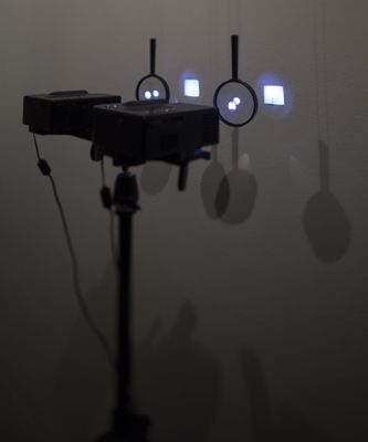Blick in die Ausstellung "Rens Veltman: Infra und Ultra oder Colonise the Dark"
