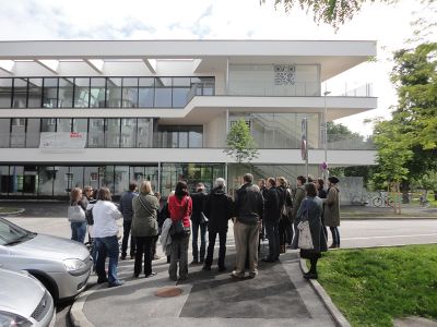 Führung mit Helmut Reitter durch das Sonderpädagogische Zentrum in Innsbruck