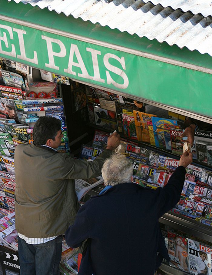 Zeitungskiosk in Madrid