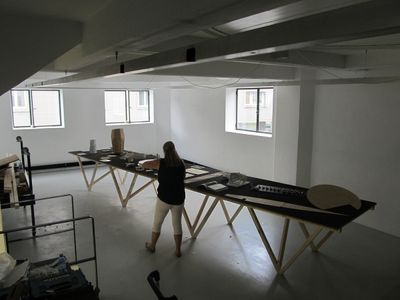 Ausstellungsaufbau "Snøhetta and friends"