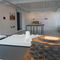 Wettbewerb Golf Spa Ressort Seefeld – Blick in die Ausstellung, vorne: Siegerprojekt 1. Wettbewerbsstufe Miller & Maranta, Basel
