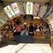 Fotos von der Architektur Sommerakademie 2009 – gemeinsam beginnen wir mit der Programmbesprechung im "Labor" unser Stammlokal auf dem TU-Campus. 35 Kinder und ein Kernteam von 5 BegleiterInnen lernen sich kennen