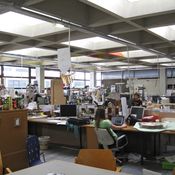 Blick in den Zeichensaal der Architekturfakultät Innsbruck, Bildnachweis: © Judith Prossliner