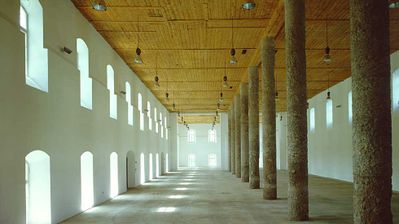 Auszeichnung des Landes Tirol für Neues Bauen 1998: Salzlager Hall, Kunsthalle Tirol, 1995-97  (Architektur: Hanno Schlögl)