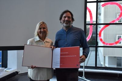 Auszeichnung des Landes Tirol für Neues Bauen 2020: Swarovski Manufaktur, Wattens (Architektur: Snøhetta Studio Innsbruck, Bauherrschaft: D. Swarovski KG)