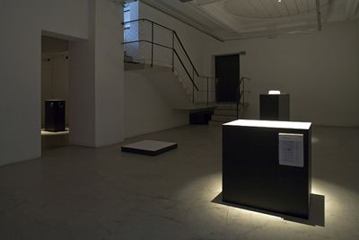Blick in die Ausstellung "Architektur in Wörtern"